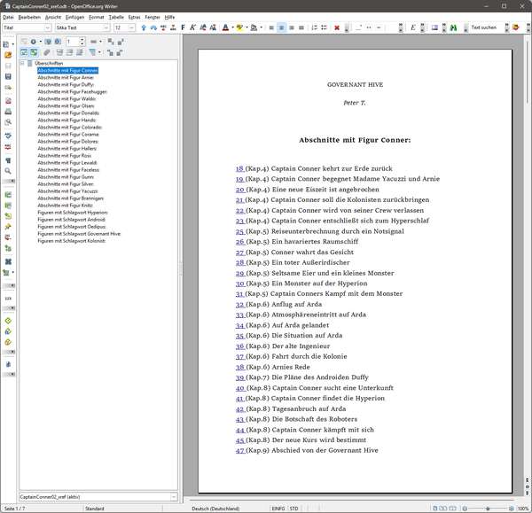 OpenOffice Writer Screenshot
