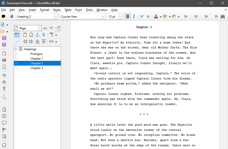 Libreoffice Writer screenshot