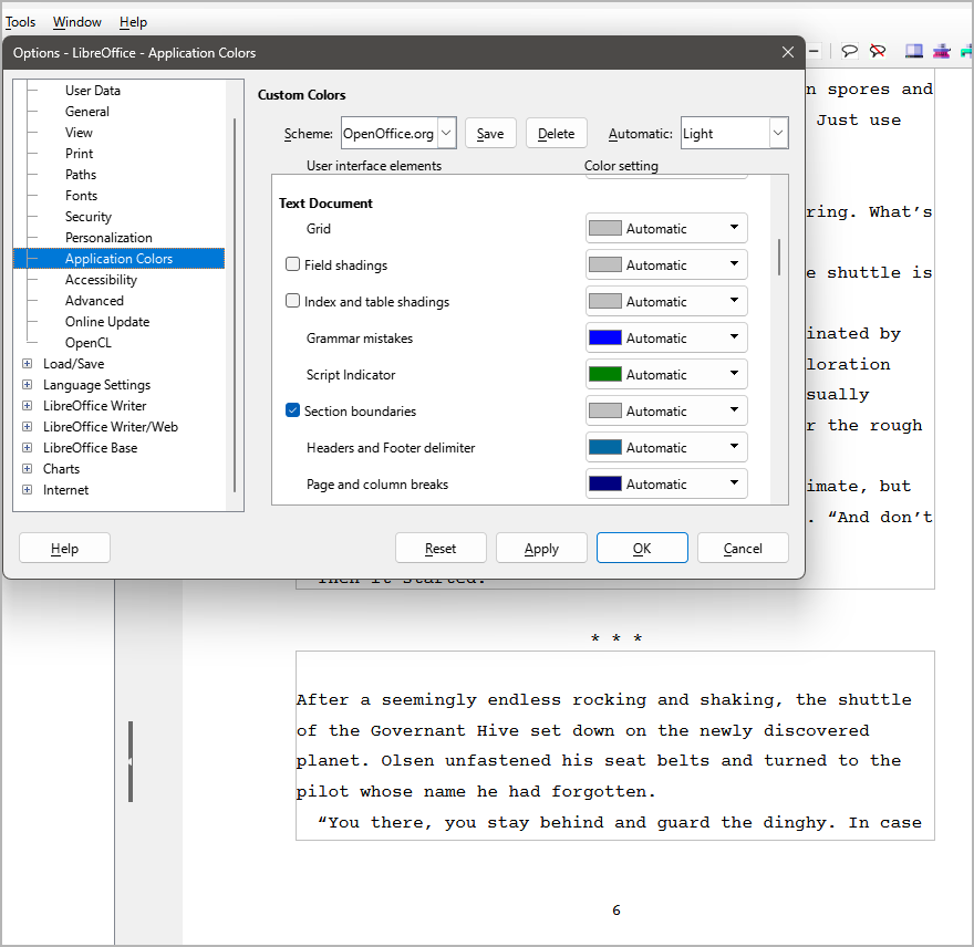 LibreOffice 7.6 screenshot