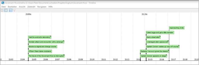 Timeline screenshot