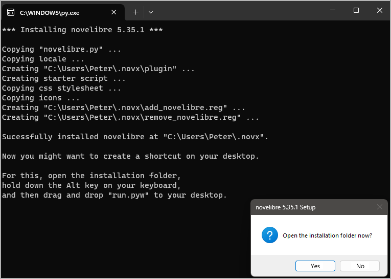 Example (Windows)