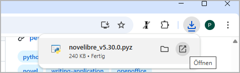 Beispiel (Chrome browser)