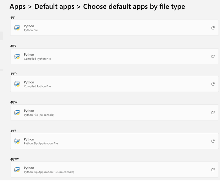 Settings > Apps > Default apps > Choose default apps by file type