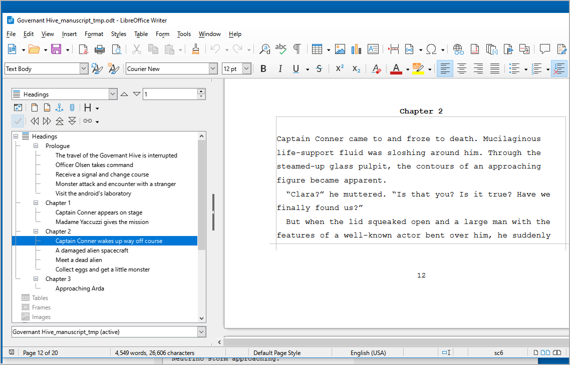 LibreOffice Writer screenshot