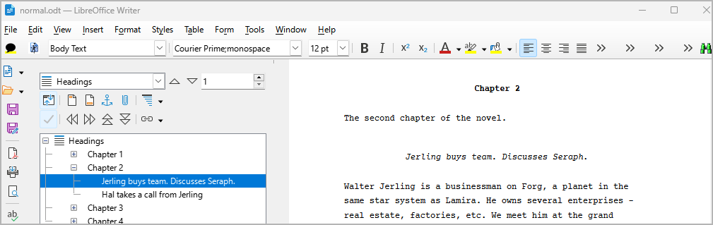 Libreoffice example